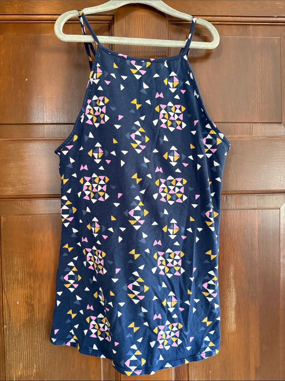 Patagonia Navy Geometric Print Tank Top